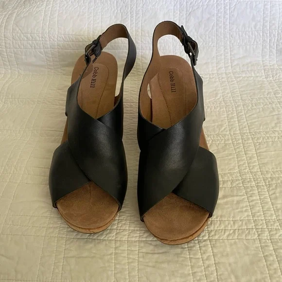 Cobb Hill leather & cork sandals - Picture 1 of 8